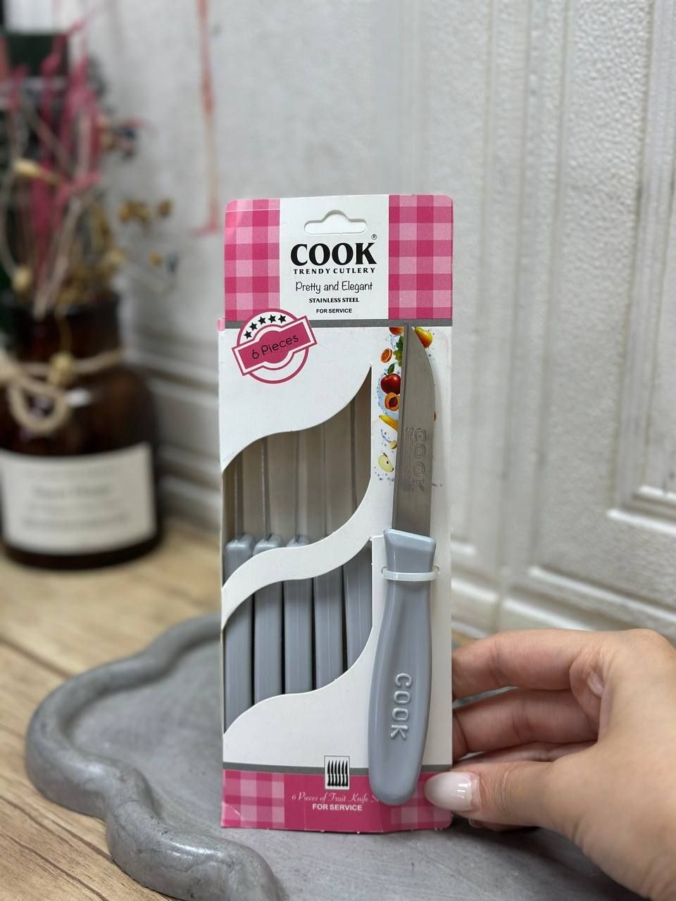 چاقو جعبه دار ۶ تایی COOK